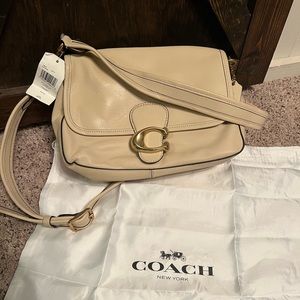 Coach Tabby 18 Pillow Letter C Women's Shoulder Bag - B4/Ivory